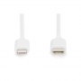 Digitus | Male | Apple Lightning | Male | White | 24 pin USB-C | 2 m - 3